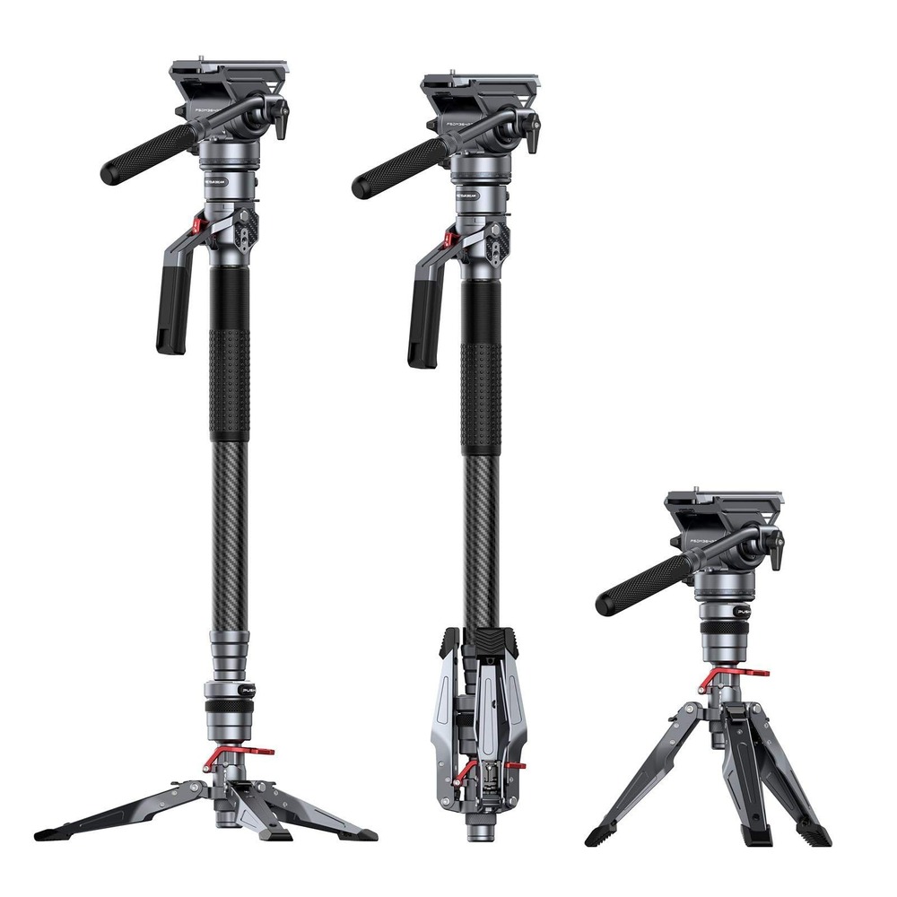SmallRig Carbon Fiber Video Monopod Fluid Head Kit FSM364C-FH5 5565 NEW